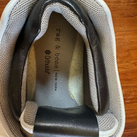 NEW, Rag & Bone Retro Pro White Leather Sneakers Ortholite platform women size 7 - Picture 4 of 7